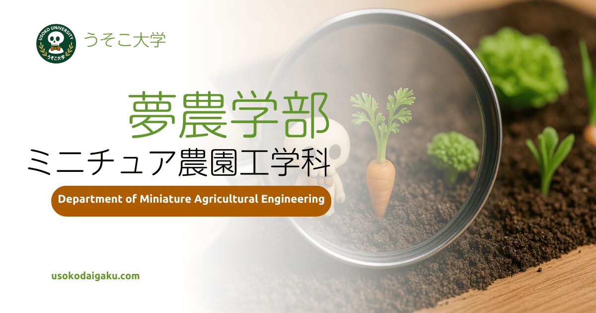 ミニチュア農園工学科の紹介画像