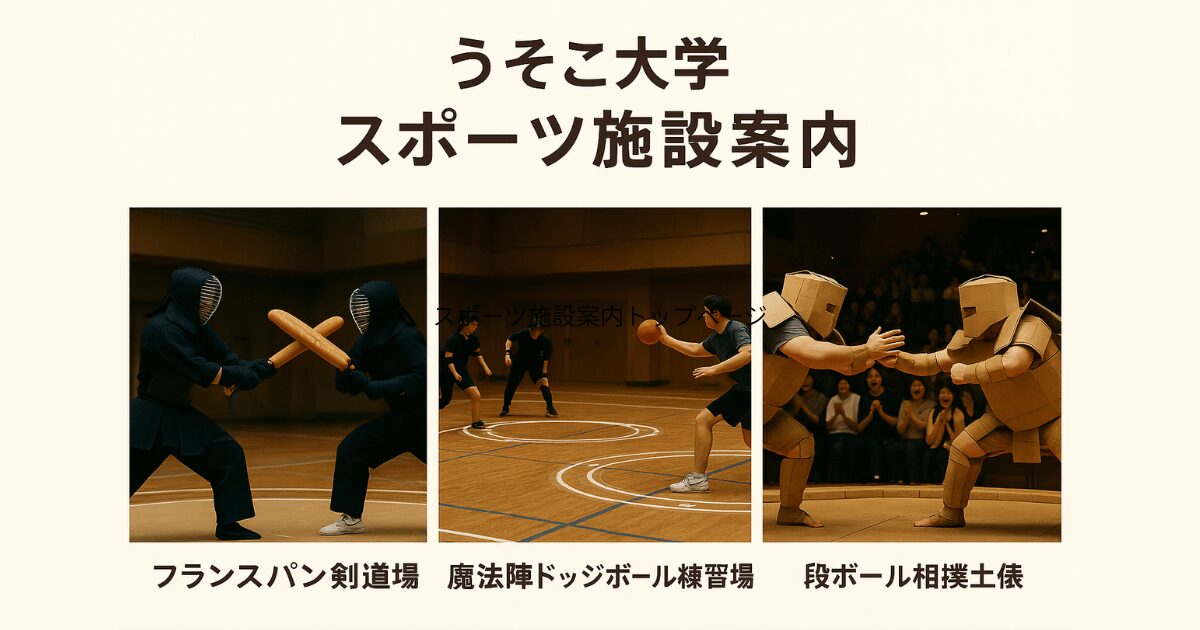 うそこ大学 スポーツ施設案内